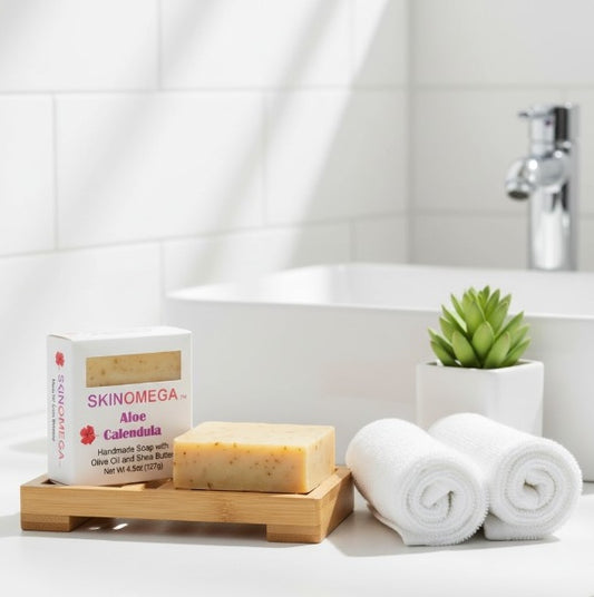 Aloe and Calendula Handmade Vegan Bar Soap