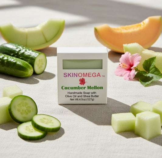 Cucumber Mellon Handmade Vegan Soap Bar