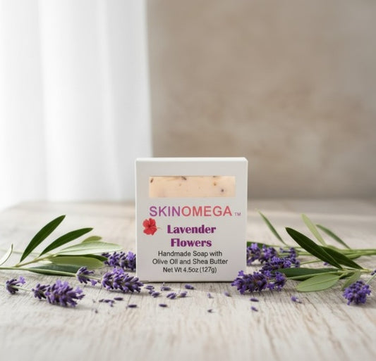 Lavender Flowers Handmade Vegan Soap Bar