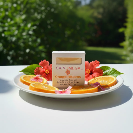 Orange Hibiscus Natural Handmade Vegan Bar Soap