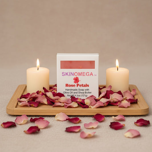Rose Petals Natural Handmade Vegan Bar Soap