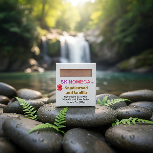 Sandlewood and Vanilla Natural Handmade Vegan Bar Soap