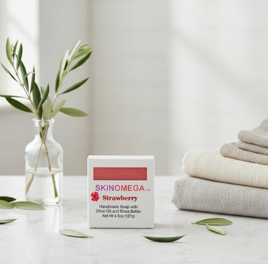 Strawberry Natural Handmade Vegan Bar Soap